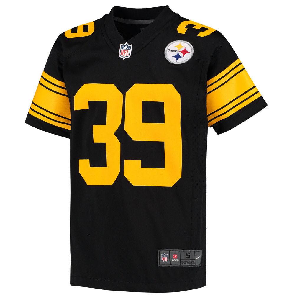 Youth Pittsburgh Steelers Minkah Fitzpatrick Color Rush Game Jersey Black